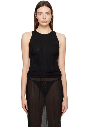 BITE Black Rib Tank Top