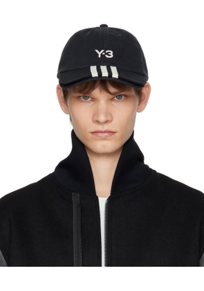 Y-3 Black Stripes Cap