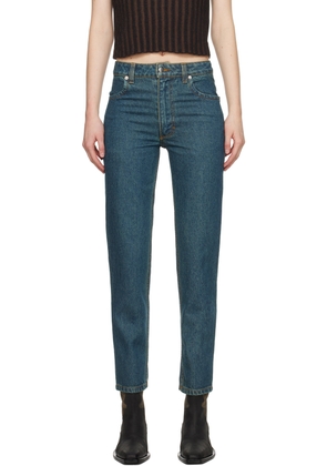 Eckhaus Latta Blue Straight-Leg Jeans