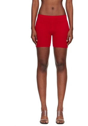 Judy Turner Red Biker Shorts
