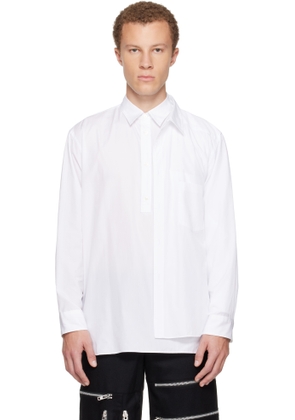 Comme des Garçons Homme Plus White Cotton Broad Shirt