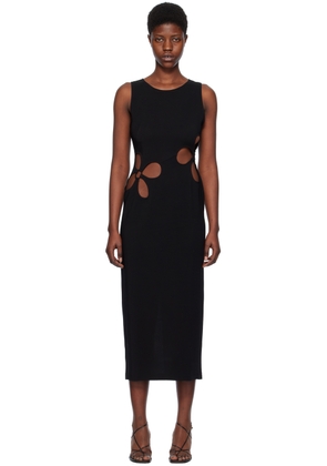 Olēnich Black Cutout Maxi Dress