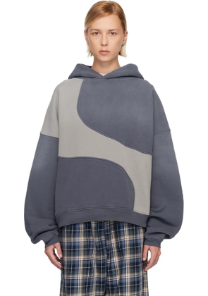 ERL Gray Wave Hoodie