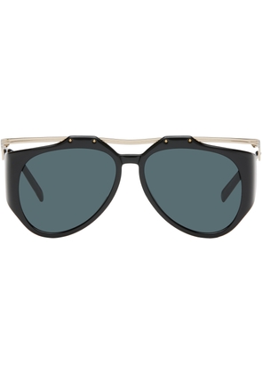 Saint Laurent Gold & Black SL M137 Amelia Sunglasses