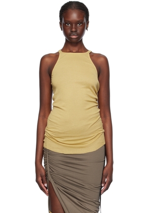 Rick Owens DRKSHDW Yellow Racer Back Tank Top