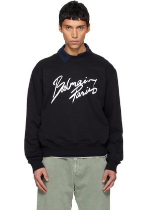 Balmain Black 'Balmain Paris' Sweatshirt