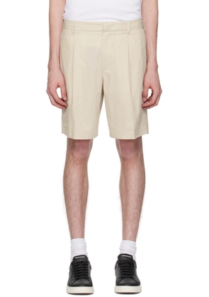 Emporio Armani Beige Pleated Shorts
