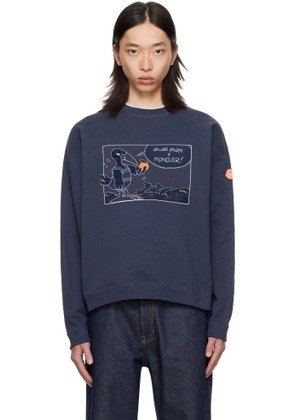 Moncler Genius Moncler x Gilga Farm Navy Cotton Sweatshirt