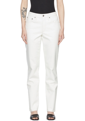 AGOLDE White Lyle Recycled Leather Pants