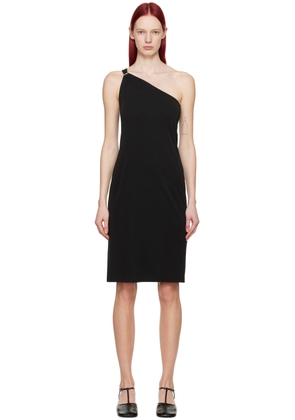 Filippa K Black One Shoulder Midi Dress