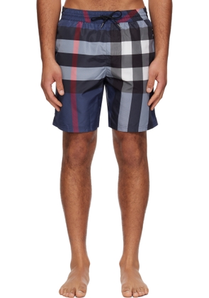Burberry Blue Check Swim Shorts