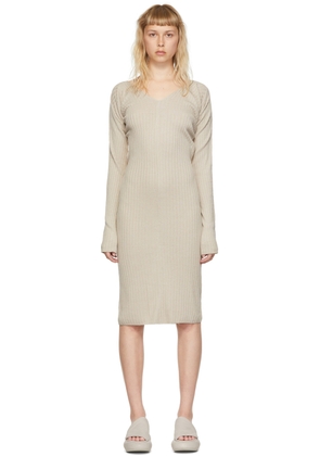 System Grey Acrylic Midi Dress