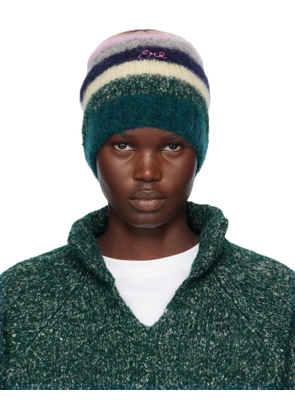 ERL Multicolor Striped Alpaca Mohair Beanie