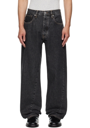 Sunflower Black Wide Twist Jeans