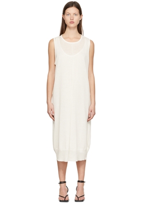 System Off-White Rayon Midi Dress