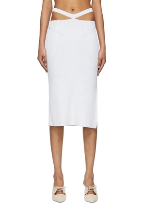 Anna October White Alizee Midi Skirt