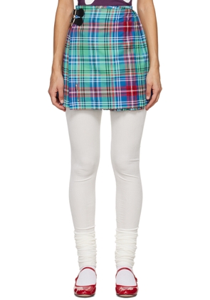 Charles Jeffrey LOVERBOY Blue Kilt Miniskirt