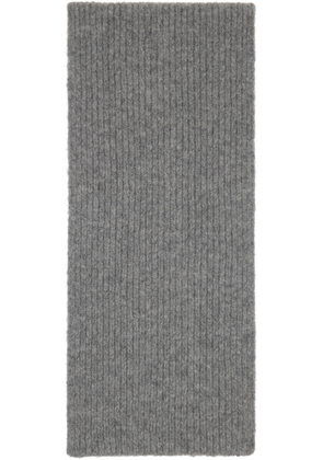 Dries Van Noten Gray Wool Scarf