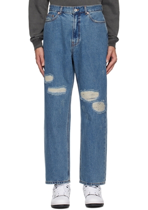 Uniform Bridge Indigo Distressed Jeans