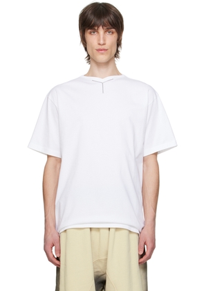 Y/Project White V-Neck T-Shirt