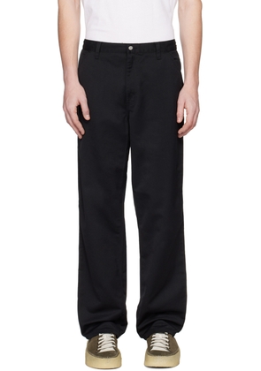 Carhartt Work In Progress Black Simple Trousers