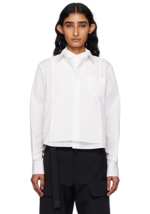 sacai White Poplin Shirt