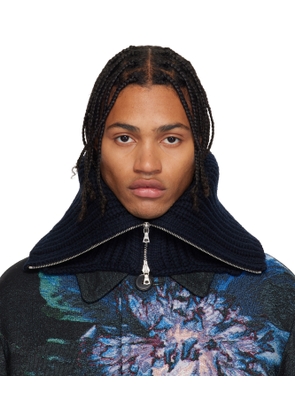 Dries Van Noten Black Wool Collar