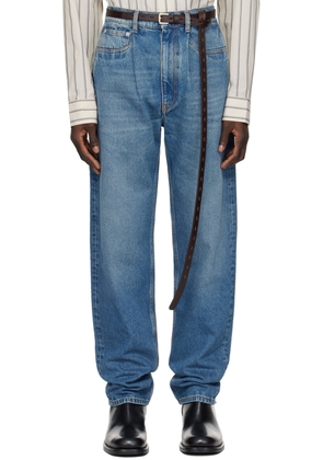 Hed Mayner Blue Faded Jeans