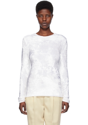 TOTEME White Slim Long Sleeve T-Shirt