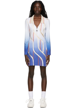 Ahluwalia Blue Braid Polo Dress