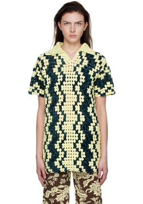 Jil Sander Yellow Cotton Polo