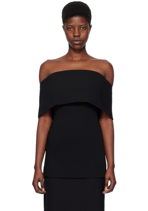 TOTEME Black Off-The-Shoulder Top
