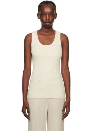 TOTEME Beige Textured Tank Top