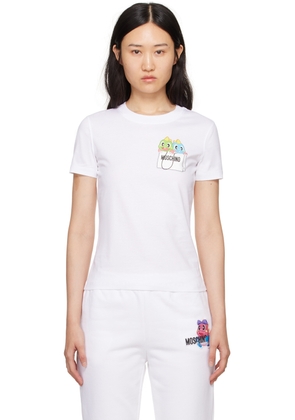Moschino White Puzzle Bobble T-Shirt