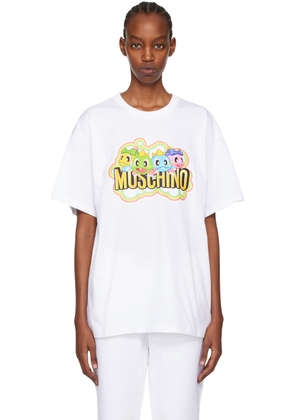 Moschino White Puzzle Bobble T-Shirt