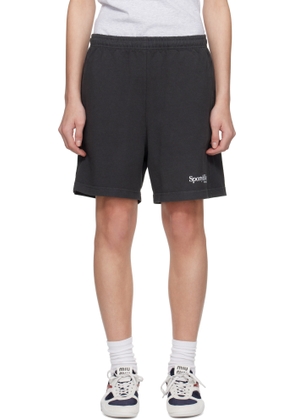 Sporty & Rich Black HWCNY Gym Shorts