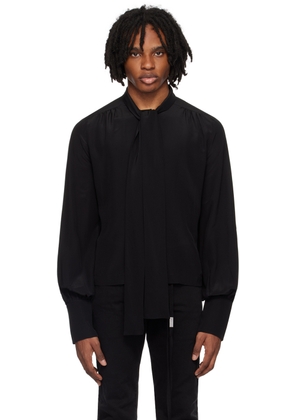 Enfants Riches Déprimés Black Pussy Bow Shirt