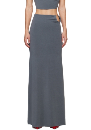 Jade Cropper Gray O-ring Maxi Skirt
