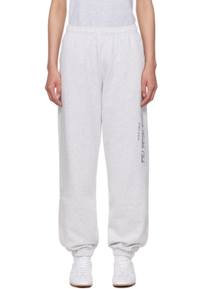 Sporty & Rich Gray 'NY Health Club' Sweatpants