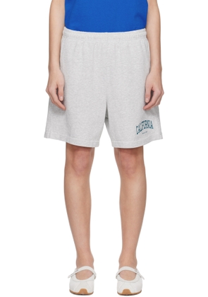 Sporty & Rich Gray 'California' Gym Shorts