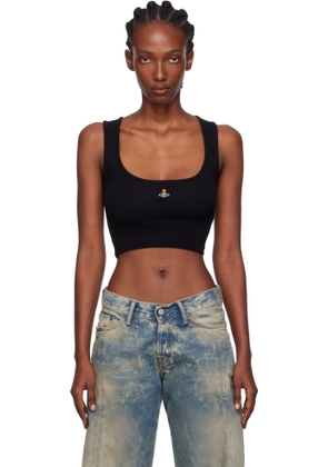 Vivienne Westwood Black Cropped Rib Tank Top