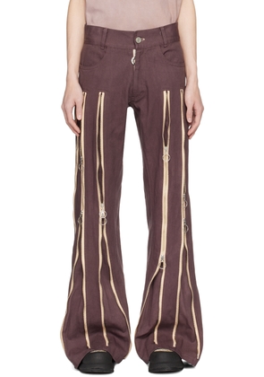 Charlie Constantinou Brown Adjustable Fit Jeans