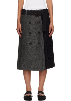 Andersson Bell Black Whitney Trench Pleats Midi Skirt