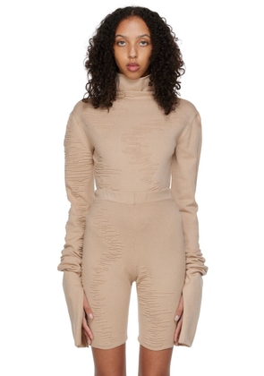 SELASI SSENSE Exclusive Beige KBN Knitwear Edition Bodysuit