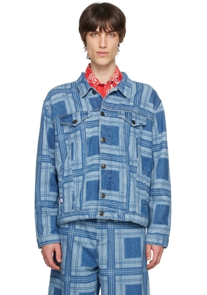 Charles Jeffrey LOVERBOY Blue Oversized Denim Jacket