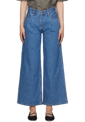 Levi's Blue Baggy Dad Wide Leg Jeans