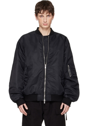 A DICIANNOVEVENTITRE Black Padded Bomber Jacket