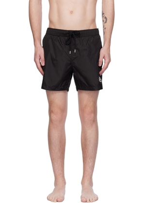 Moncler Black Patch Swim Shorts