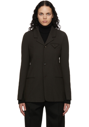 Bottega Veneta Brown Wool Twill Blazer