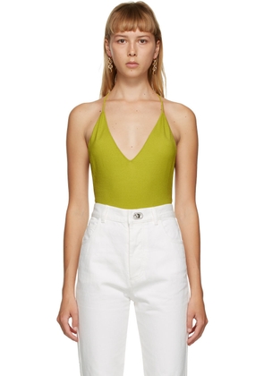 Bottega Veneta Green Cashmere Bodysuit